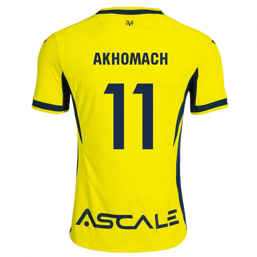 Danxen Herren Ilias Akhomach #11 Gelb Schwarz Rot Heimtrikot Trikot 2026/27 T-Shirt Schweiz