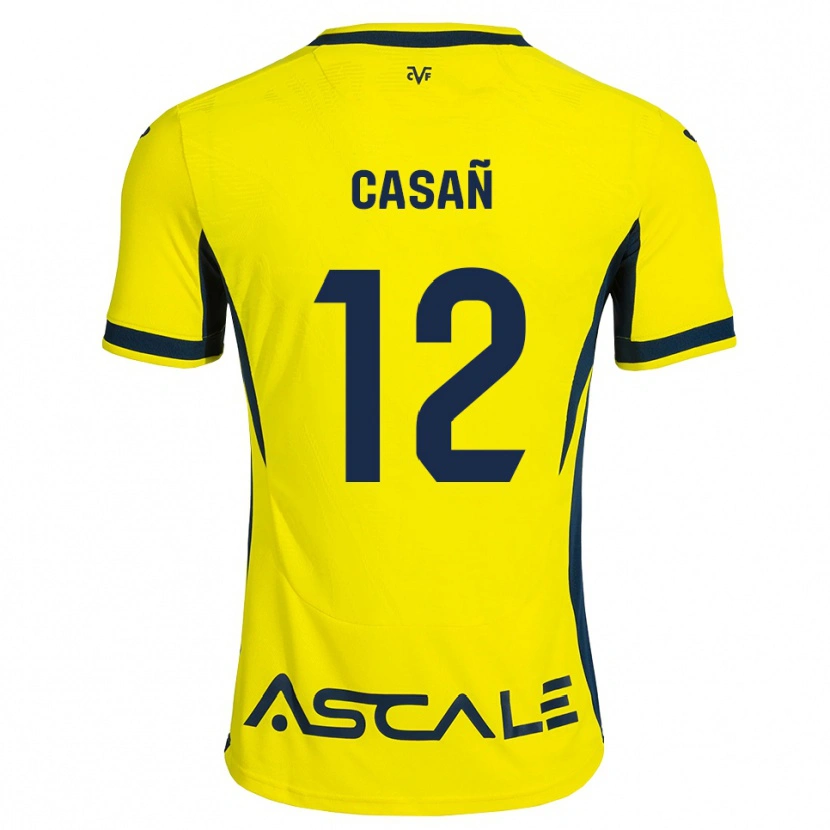Danxen Herren Jorge Casañ #12 Gelb Schwarz Rot Heimtrikot Trikot 2026/27 T-Shirt Schweiz