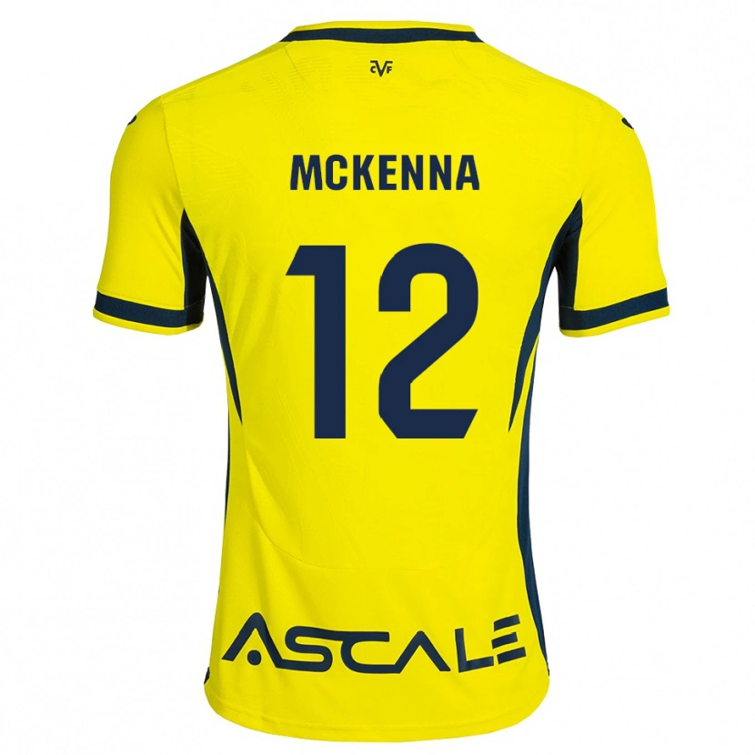 Danxen Herren Kayla Mckenna #12 Gelb Schwarz Rot Heimtrikot Trikot 2026/27 T-Shirt Schweiz