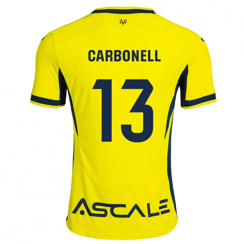 Danxen Herren Carmen Carbonell #13 Gelb Schwarz Rot Heimtrikot Trikot 2026/27 T-Shirt Schweiz