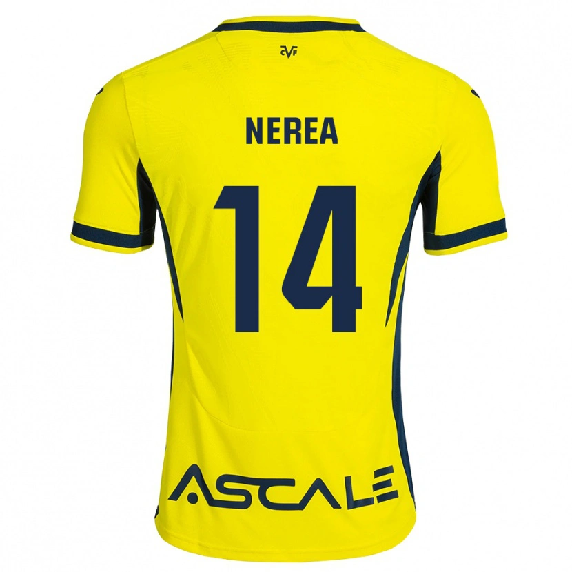 Danxen Herren Nerea Pérez #14 Gelb Schwarz Rot Heimtrikot Trikot 2026/27 T-Shirt Schweiz