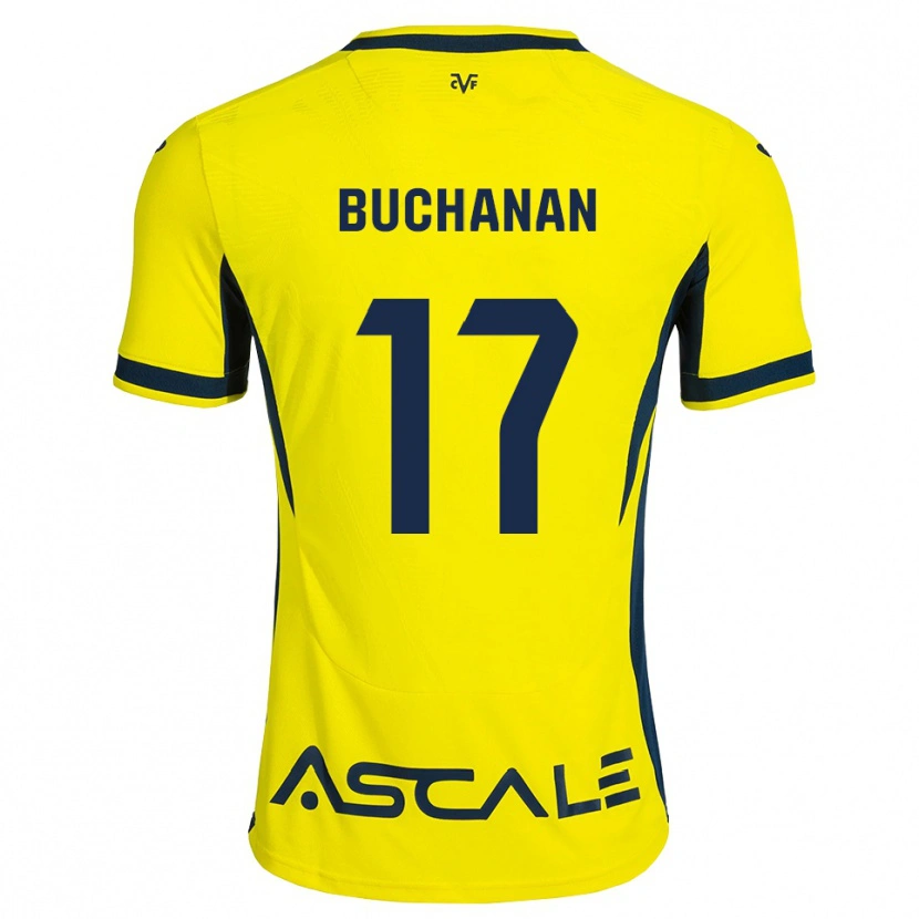 Danxen Herren Tajon Buchanan #17 Gelb Schwarz Rot Heimtrikot Trikot 2026/27 T-Shirt Schweiz