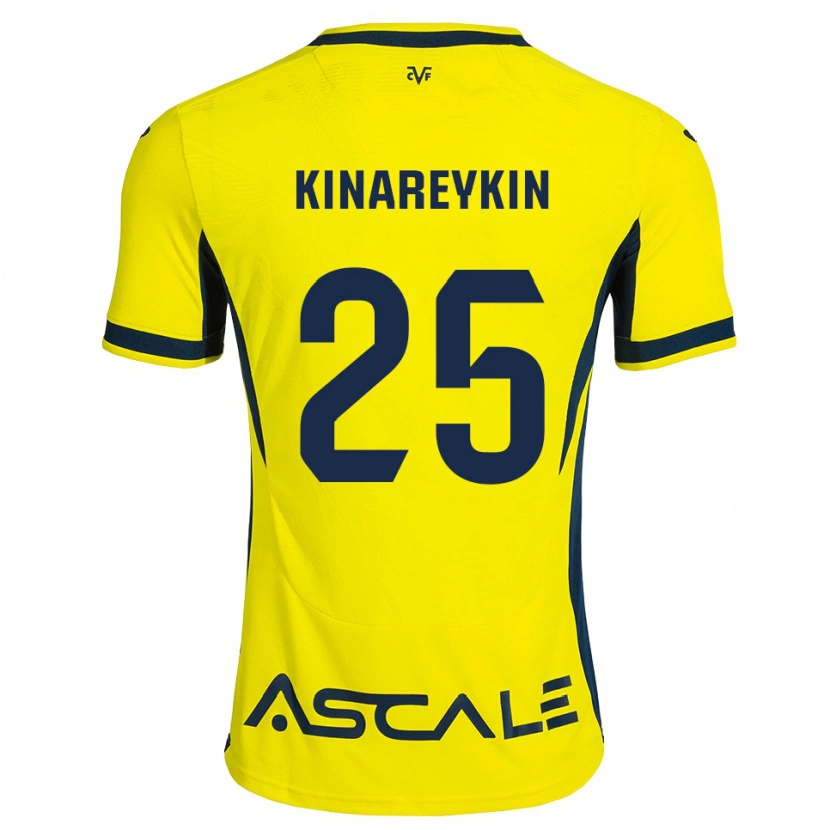 Danxen Herren Yakiv Kinareykin #25 Gelb Schwarz Rot Heimtrikot Trikot 2026/27 T-Shirt Schweiz
