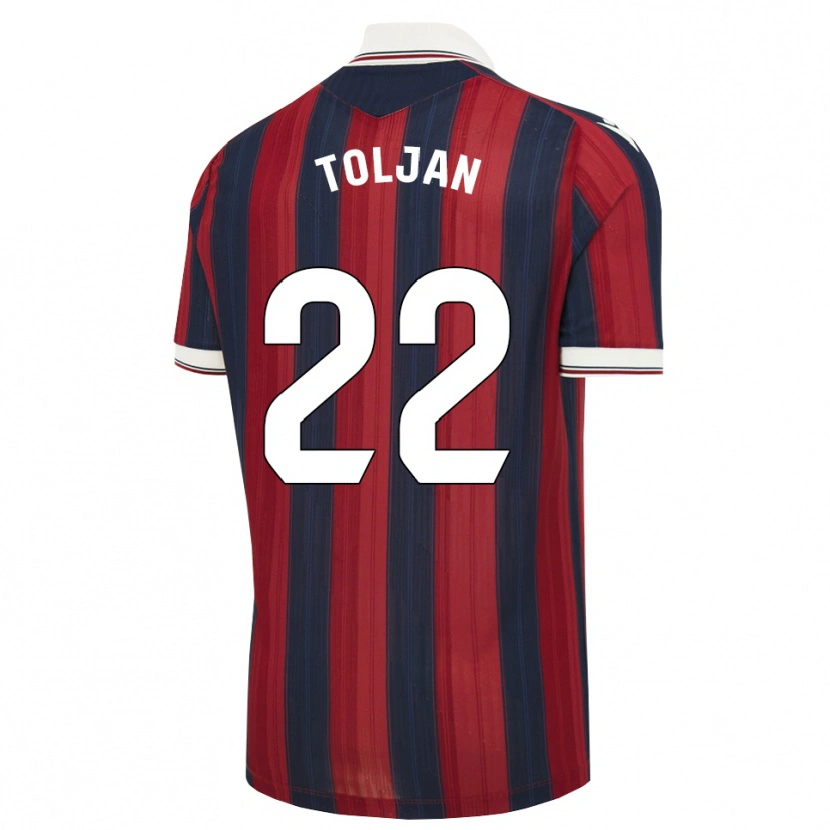 Danxen Herren Jeremy Toljan #22 Mitternachtsblau Rot Heimtrikot Trikot 2026/27 T-Shirt Schweiz