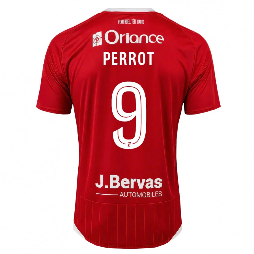Danxen Herren Maël Perrot #9 Weiß Rot Heimtrikot Trikot 2026/27 T-Shirt Schweiz