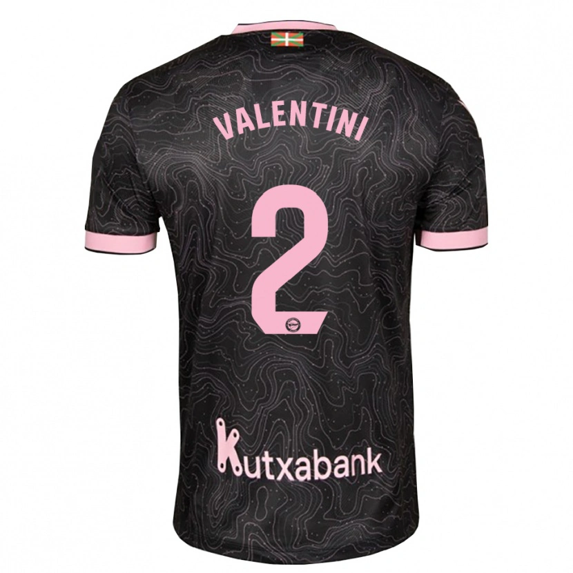 Danxen Herren Nicolás Valentini #2 Schwarz Pink Auswärtstrikot Trikot 2026/27 T-Shirt Schweiz