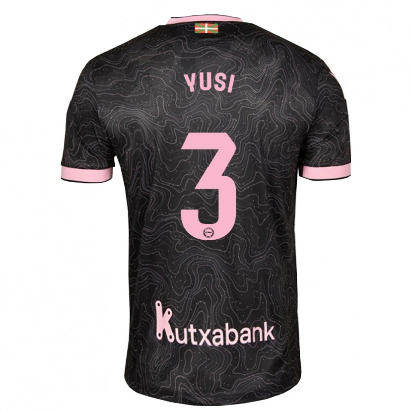 Danxen Herren Youssef Enríquez #3 Schwarz Pink Auswärtstrikot Trikot 2026/27 T-Shirt Schweiz
