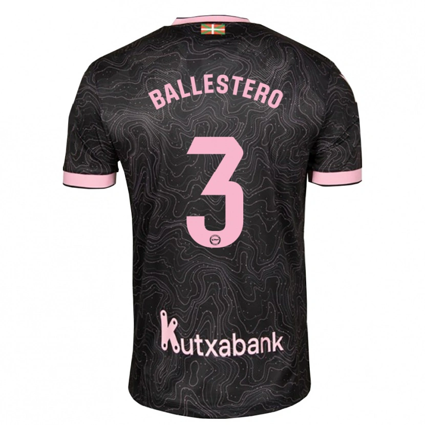Danxen Herren Carlos Ballestero #3 Schwarz Pink Auswärtstrikot Trikot 2026/27 T-Shirt Schweiz