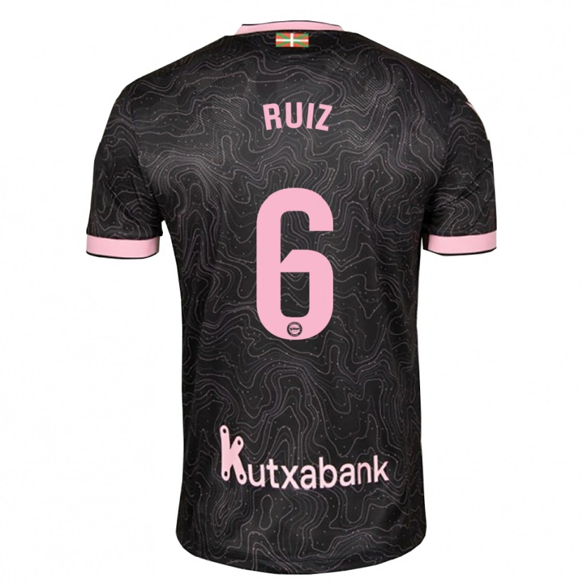 Danxen Herren Markel Ruiz #6 Schwarz Pink Auswärtstrikot Trikot 2026/27 T-Shirt Schweiz