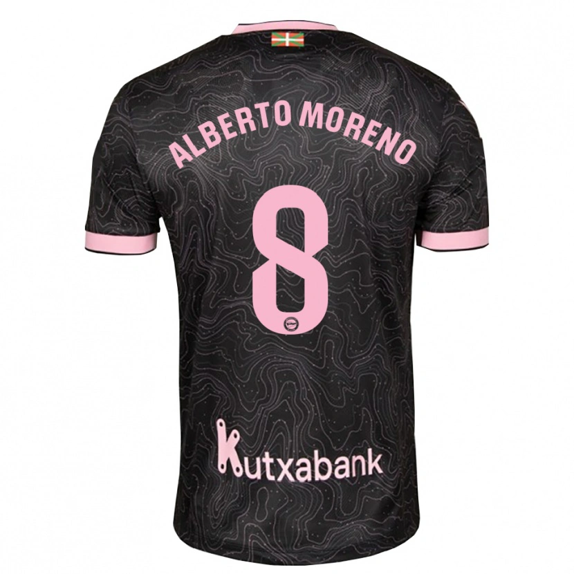 Danxen Herren Alberto Moreno #8 Schwarz Pink Auswärtstrikot Trikot 2026/27 T-Shirt Schweiz
