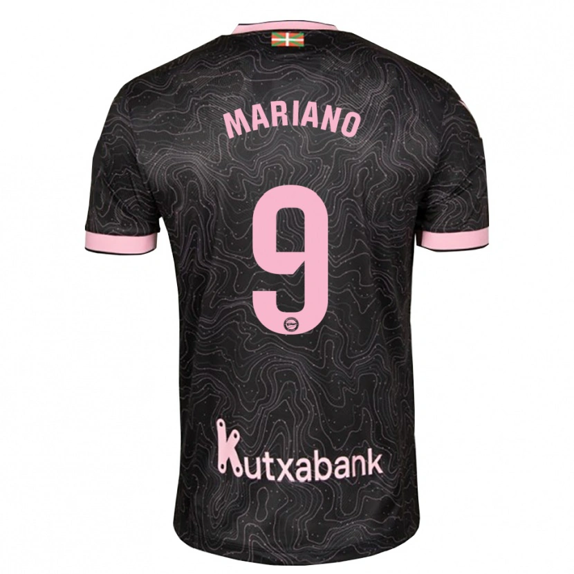 Danxen Herren Mariano Díaz #9 Schwarz Pink Auswärtstrikot Trikot 2026/27 T-Shirt Schweiz