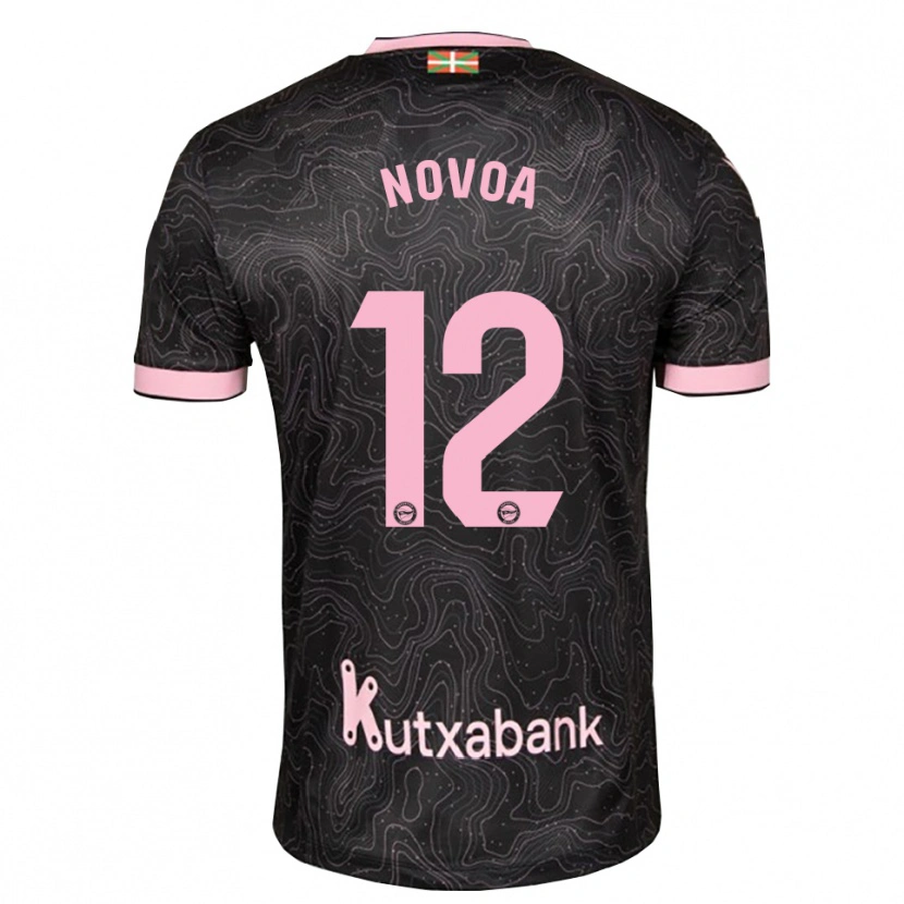 Danxen Herren Hugo Novoa #12 Schwarz Pink Auswärtstrikot Trikot 2026/27 T-Shirt Schweiz