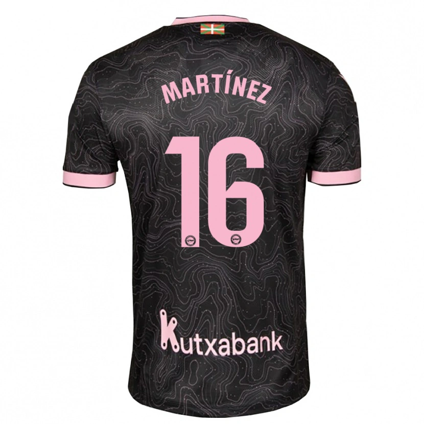 Danxen Herren Hugo Martínez #16 Schwarz Pink Auswärtstrikot Trikot 2026/27 T-Shirt Schweiz