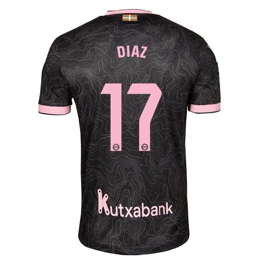 Danxen Herren Nico Diaz #17 Schwarz Pink Auswärtstrikot Trikot 2026/27 T-Shirt Schweiz