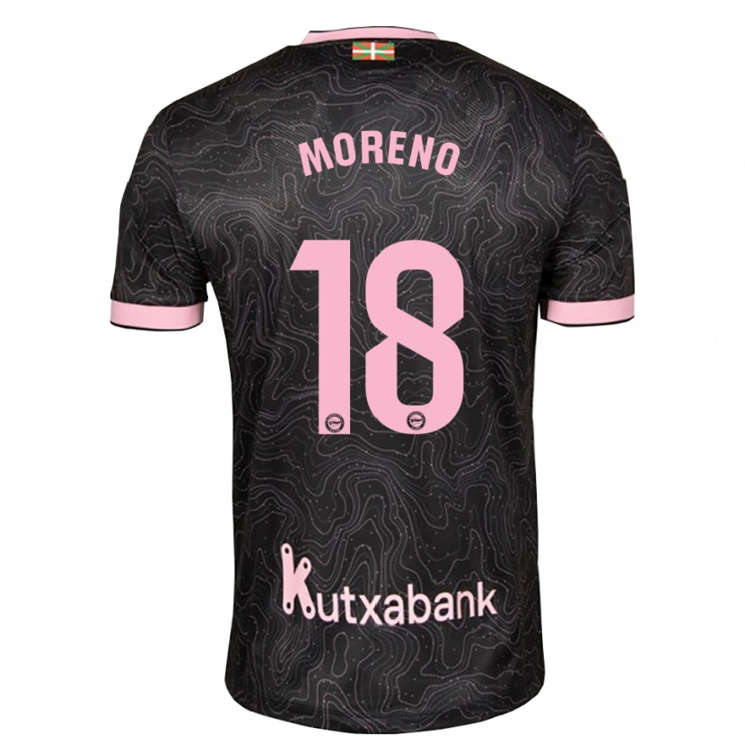 Danxen Herren Laura Moreno #18 Schwarz Pink Auswärtstrikot Trikot 2026/27 T-Shirt Schweiz