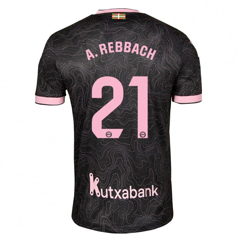 Danxen Herren Abde Rebbach #21 Schwarz Pink Auswärtstrikot Trikot 2026/27 T-Shirt Schweiz