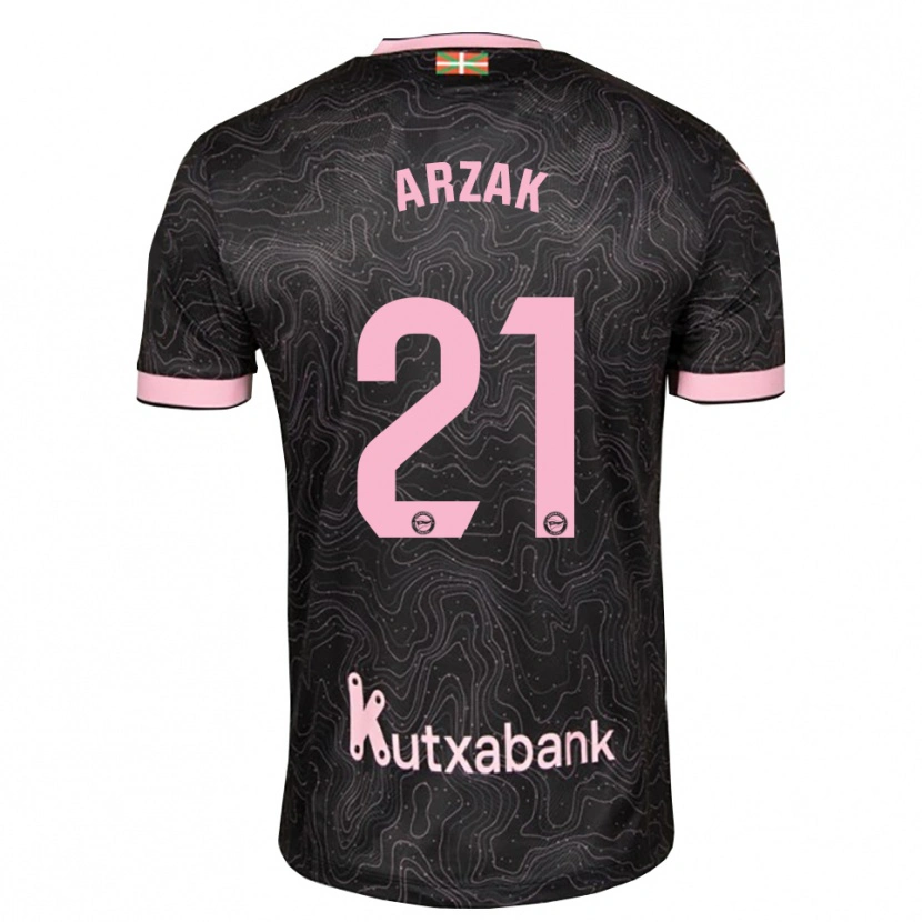 Danxen Herren Andoni Arzak #21 Schwarz Pink Auswärtstrikot Trikot 2026/27 T-Shirt Schweiz