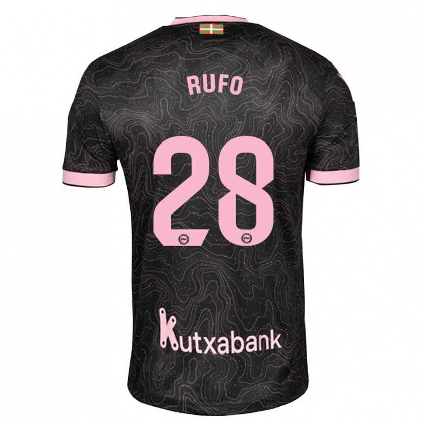 Danxen Herren Dennis Rufo #28 Schwarz Pink Auswärtstrikot Trikot 2026/27 T-Shirt Schweiz