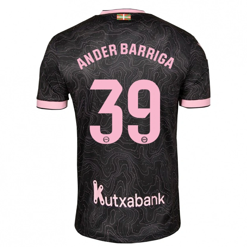 Danxen Herren Jon Ander Barriga #39 Schwarz Pink Auswärtstrikot Trikot 2026/27 T-Shirt Schweiz