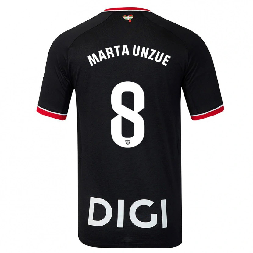 Danxen Herren Marta Unzué Urdániz #8 Schwarz Weiß Rot Auswärtstrikot Trikot 2026/27 T-Shirt Schweiz