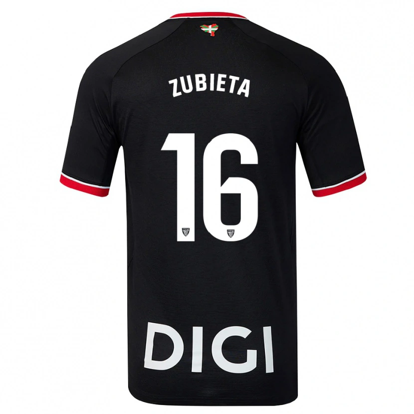 Danxen Herren Maite Zubieta Arambarri #16 Schwarz Weiß Rot Auswärtstrikot Trikot 2026/27 T-Shirt Schweiz