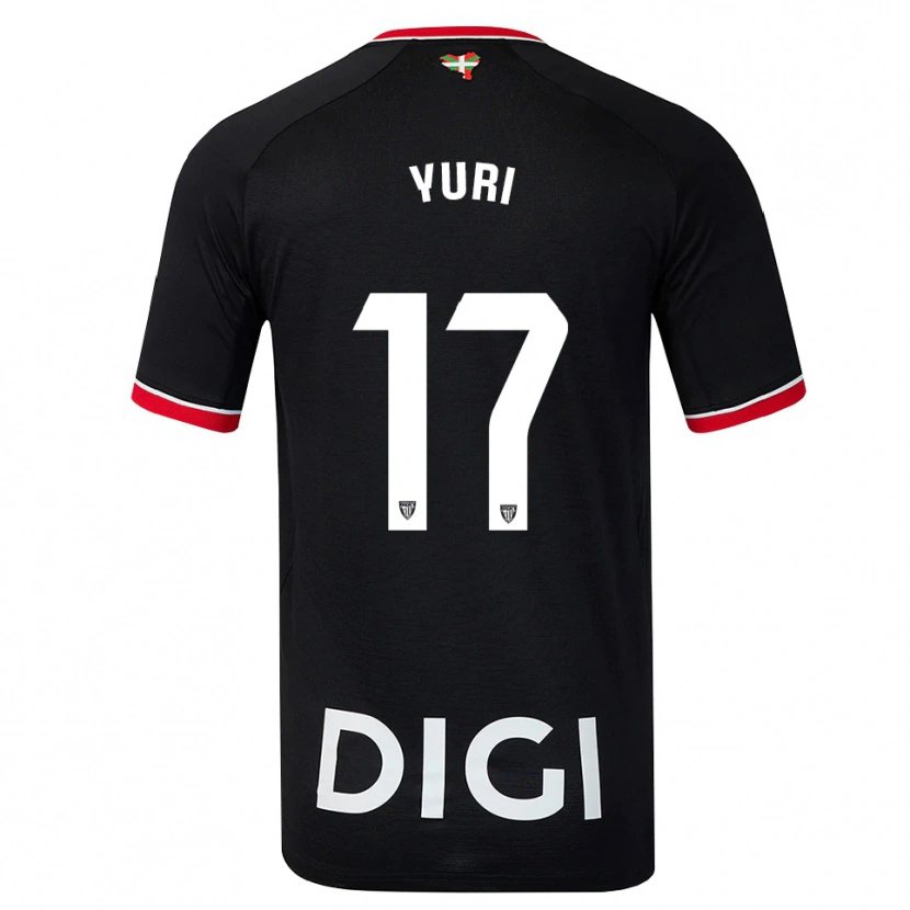 Danxen Herren Yuri Berchiche #17 Schwarz Weiß Rot Auswärtstrikot Trikot 2026/27 T-Shirt Schweiz
