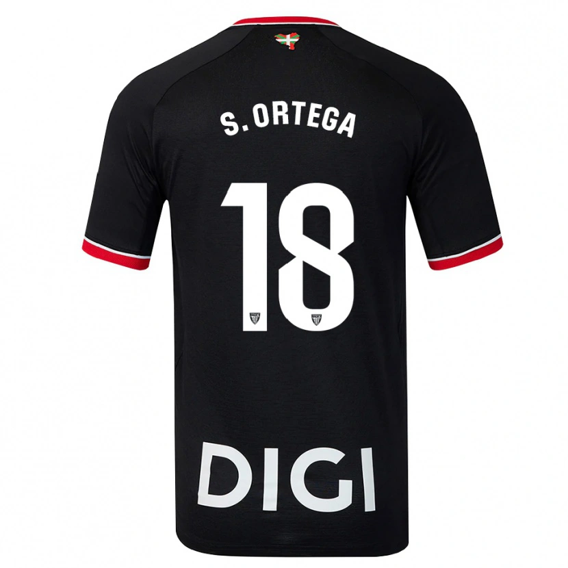 Danxen Herren Sara Ortega Ruiz #18 Schwarz Weiß Rot Auswärtstrikot Trikot 2026/27 T-Shirt Schweiz