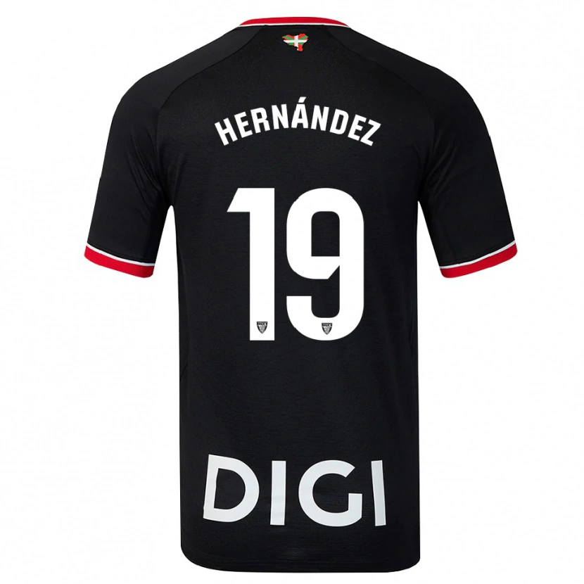 Danxen Herren Egoitz Hernández #19 Schwarz Weiß Rot Auswärtstrikot Trikot 2026/27 T-Shirt Schweiz