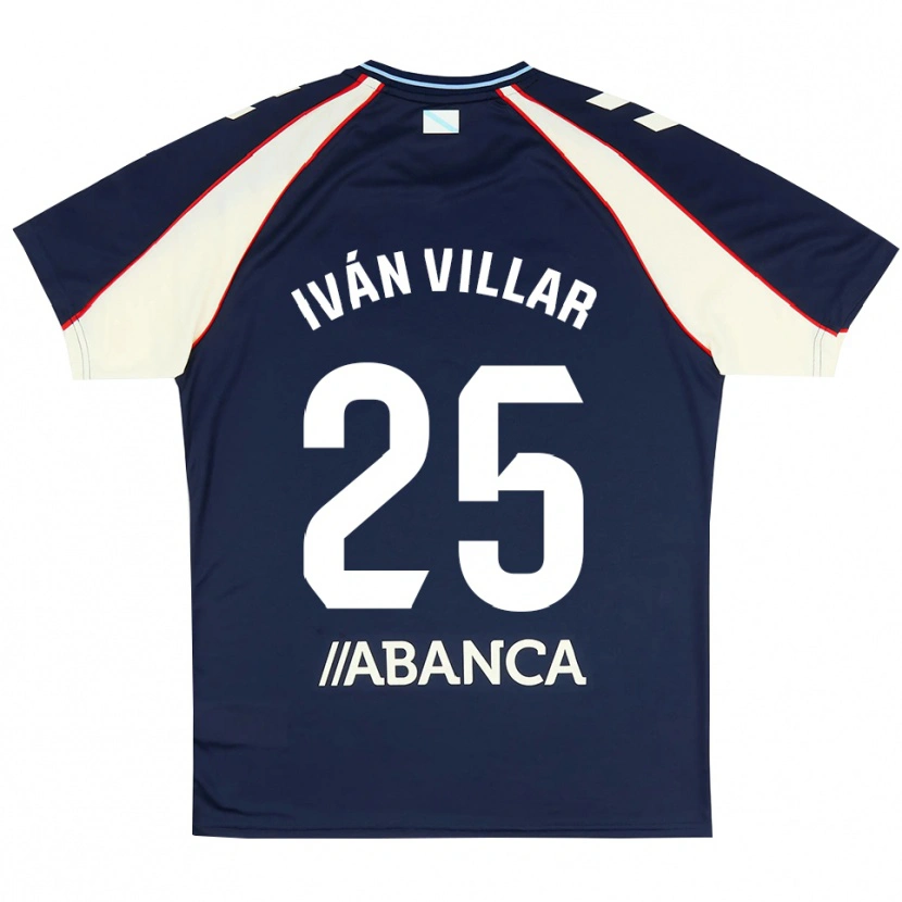 Danxen Herren Iván Villar #25 Königsblau Rot Weiß Auswärtstrikot Trikot 2026/27 T-Shirt Schweiz