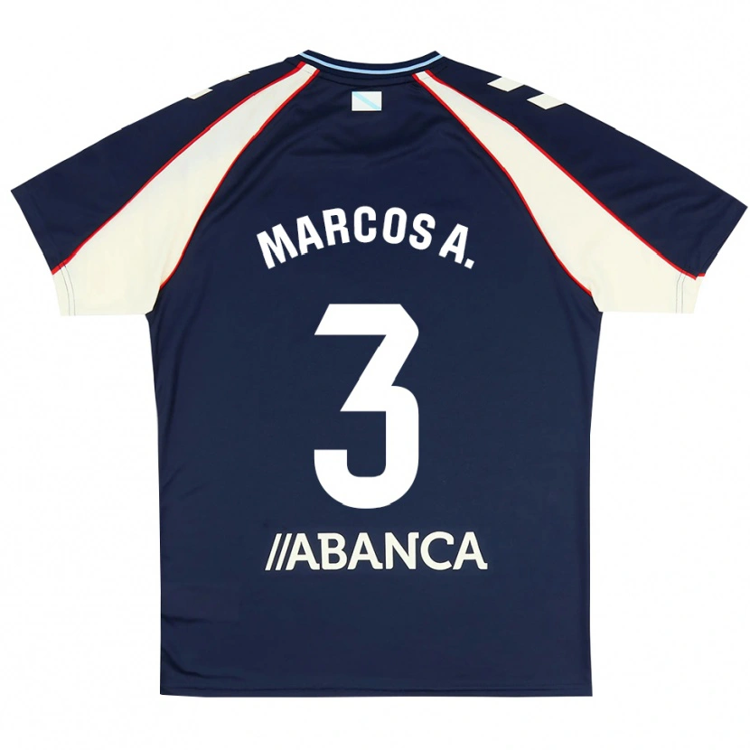 Danxen Herren Marcos Alonso #3 Königsblau Rot Weiß Auswärtstrikot Trikot 2026/27 T-Shirt Schweiz