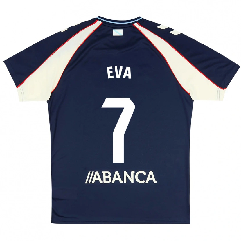 Danxen Herren Eva López #7 Königsblau Rot Weiß Auswärtstrikot Trikot 2026/27 T-Shirt Schweiz