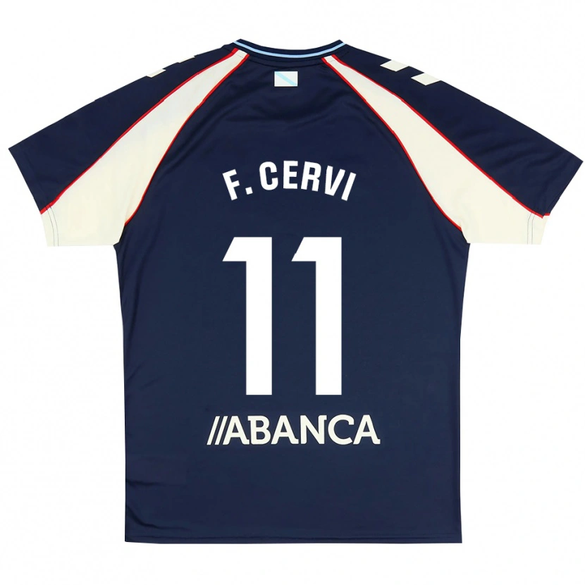 Danxen Herren Franco Cervi #11 Königsblau Rot Weiß Auswärtstrikot Trikot 2026/27 T-Shirt Schweiz