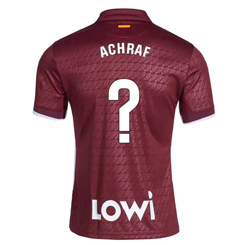 Danxen Herren Moha Achraf #0 Dunkelrot Weiß Auswärtstrikot Trikot 2026/27 T-Shirt Schweiz