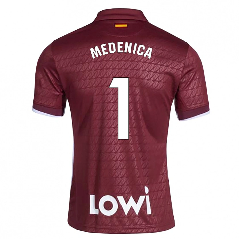 Danxen Herren Djordjije Medenica #1 Dunkelrot Weiß Auswärtstrikot Trikot 2026/27 T-Shirt Schweiz