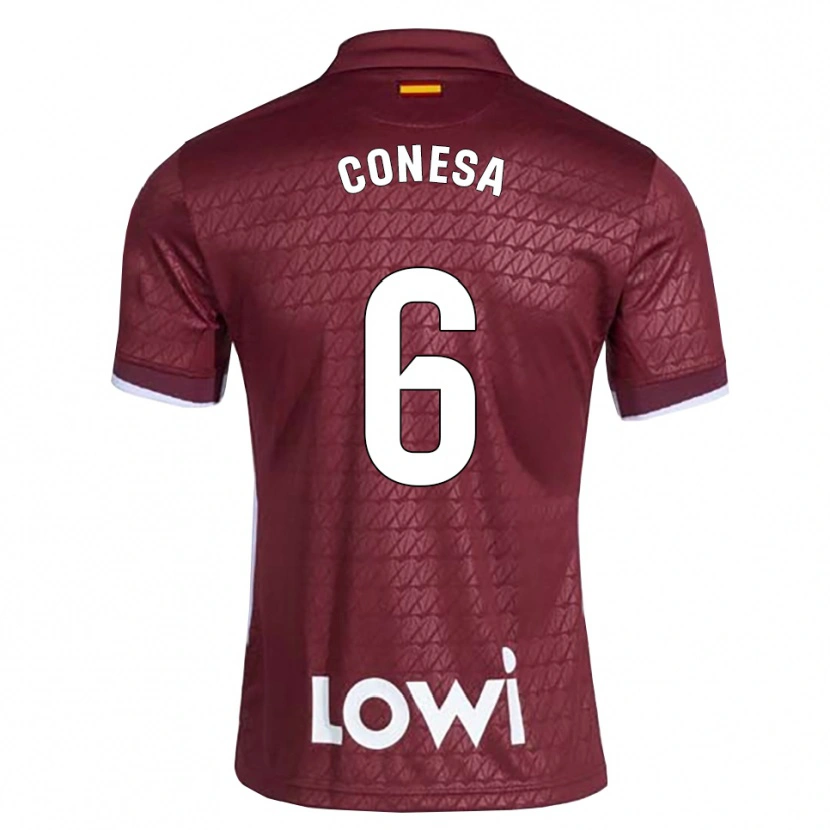 Danxen Herren Nico Conesa #6 Dunkelrot Weiß Auswärtstrikot Trikot 2026/27 T-Shirt Schweiz