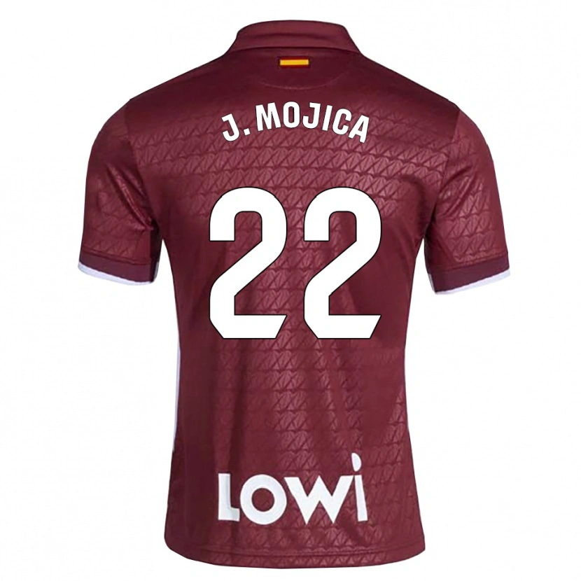 Danxen Herren Johan Mojica #22 Dunkelrot Weiß Auswärtstrikot Trikot 2026/27 T-Shirt Schweiz