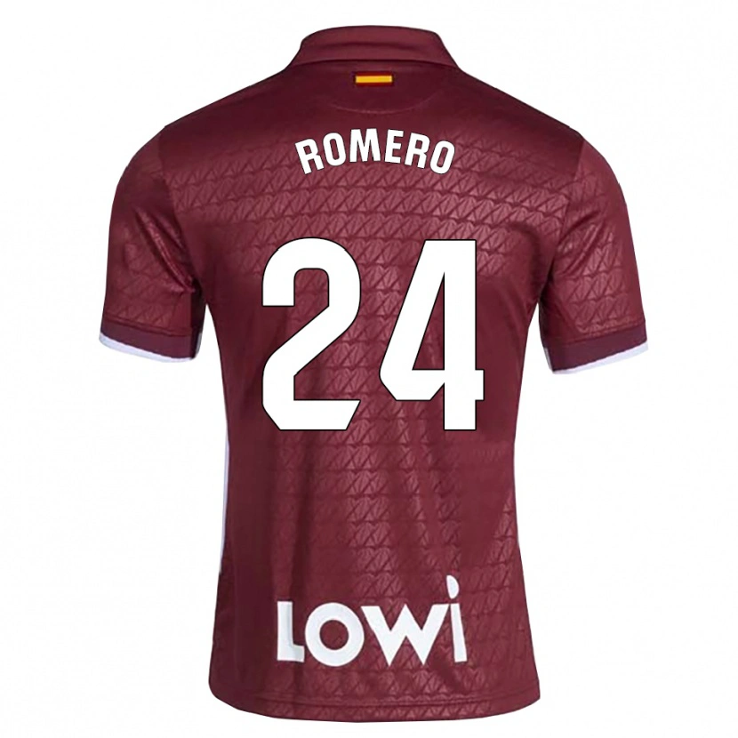 Danxen Herren Zaid Romero #24 Dunkelrot Weiß Auswärtstrikot Trikot 2026/27 T-Shirt Schweiz