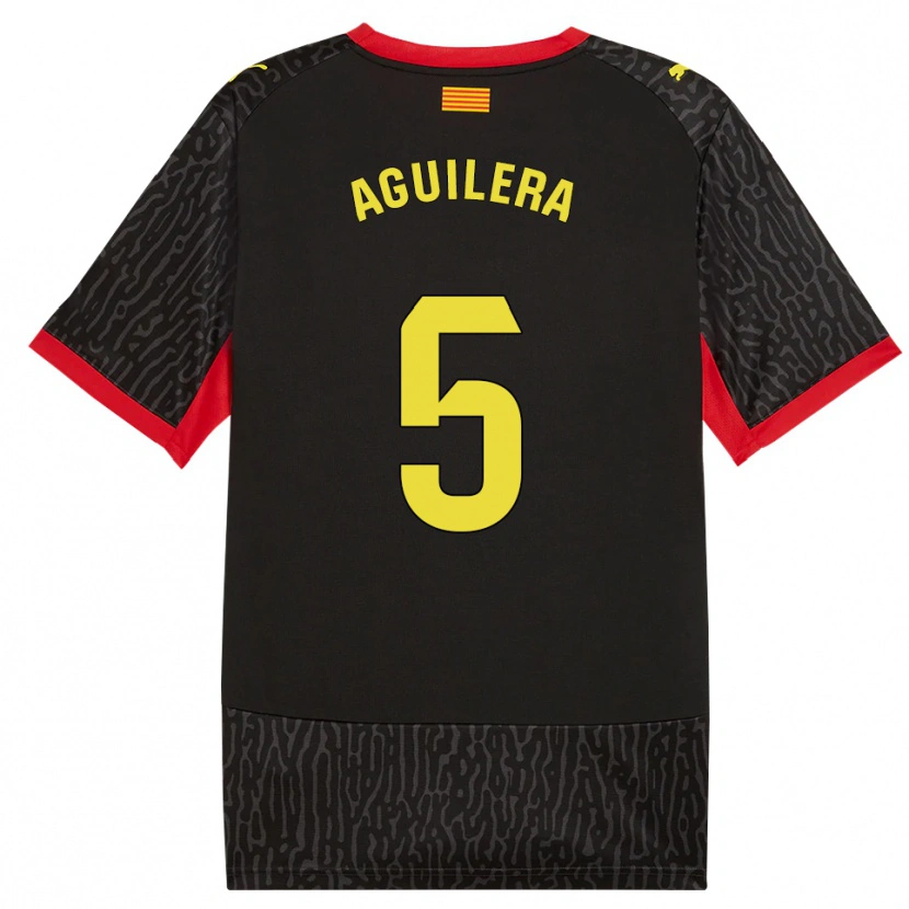 Danxen Herren Oriol Aguilera #5 Schwarz Gelb Rot Auswärtstrikot Trikot 2026/27 T-Shirt Schweiz