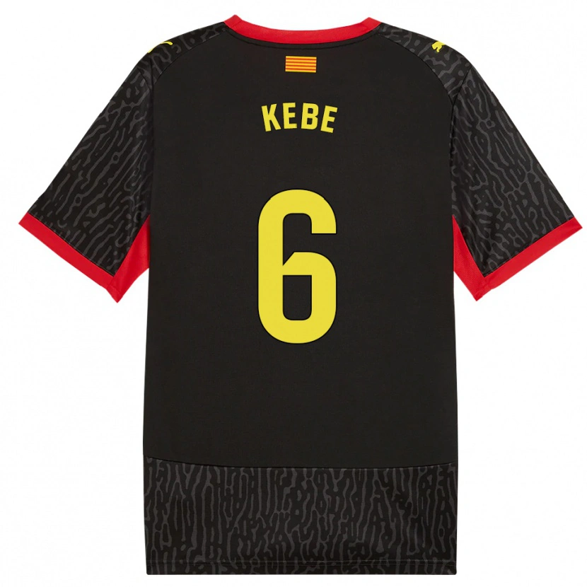 Danxen Herren Ibrahima Kébé #6 Schwarz Gelb Rot Auswärtstrikot Trikot 2026/27 T-Shirt Schweiz