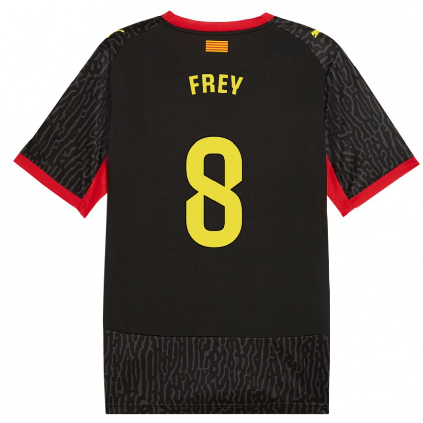 Danxen Herren Darío Frey #8 Schwarz Gelb Rot Auswärtstrikot Trikot 2026/27 T-Shirt Schweiz