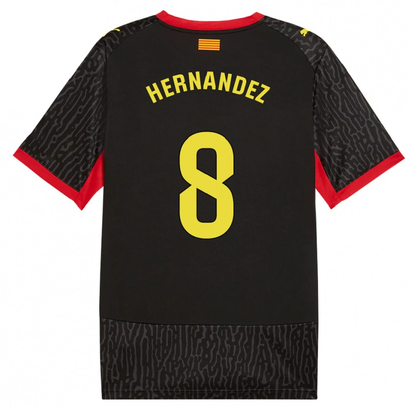Danxen Herren Sofia Hernández #8 Schwarz Gelb Rot Auswärtstrikot Trikot 2026/27 T-Shirt Schweiz