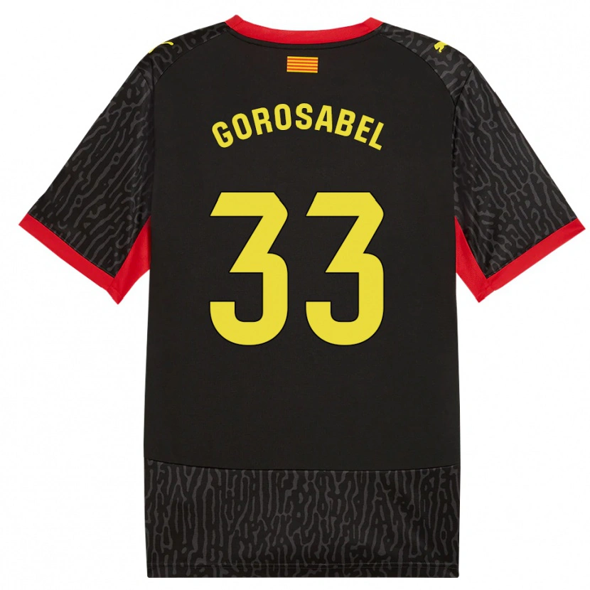 Danxen Herren Jakes Gorosabel #33 Schwarz Gelb Rot Auswärtstrikot Trikot 2026/27 T-Shirt Schweiz