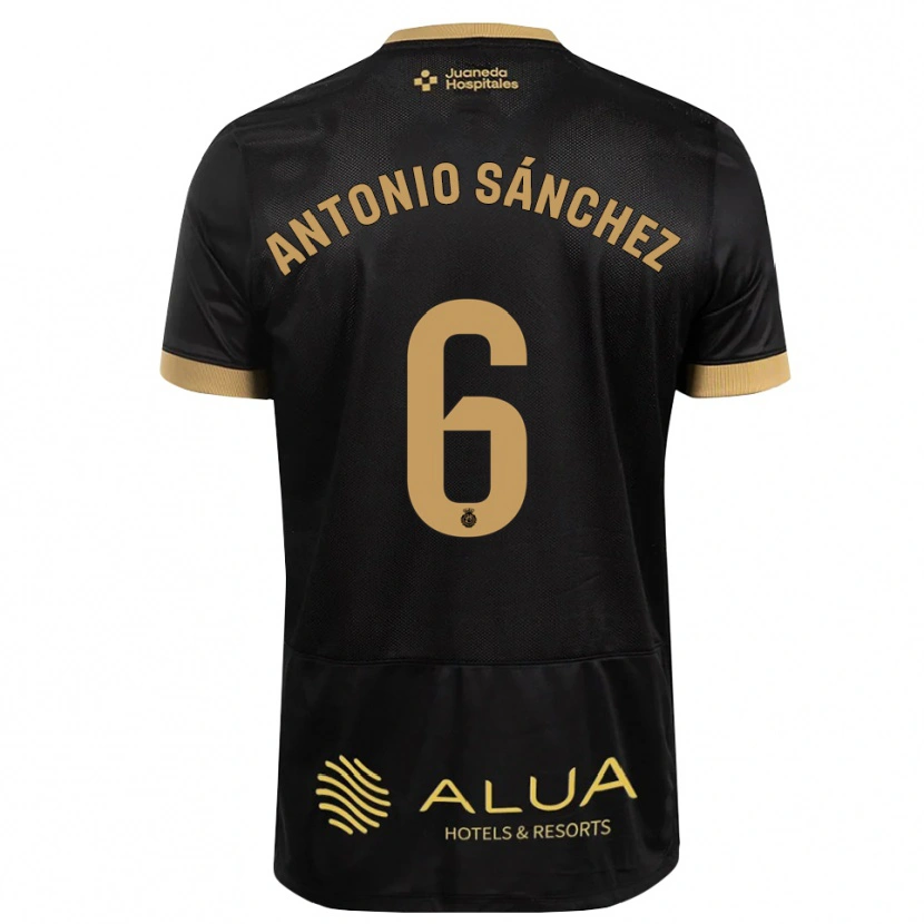 Danxen Herren Antonio Sánchez #6 Schwarz Sandbraun Burly Wood Auswärtstrikot Trikot 2026/27 T-Shirt Schweiz