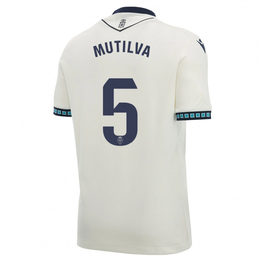 Danxen Herren Christian Mutilva #5 Weiß Schwarz Hellblau Auswärtstrikot Trikot 2026/27 T-Shirt Schweiz