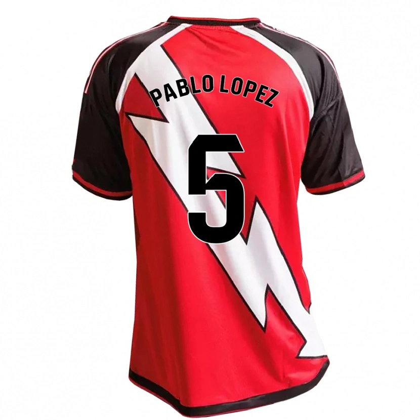 Danxen Herren Pablo López #5 Rot Schwarz Weiß Auswärtstrikot Trikot 2026/27 T-Shirt Schweiz