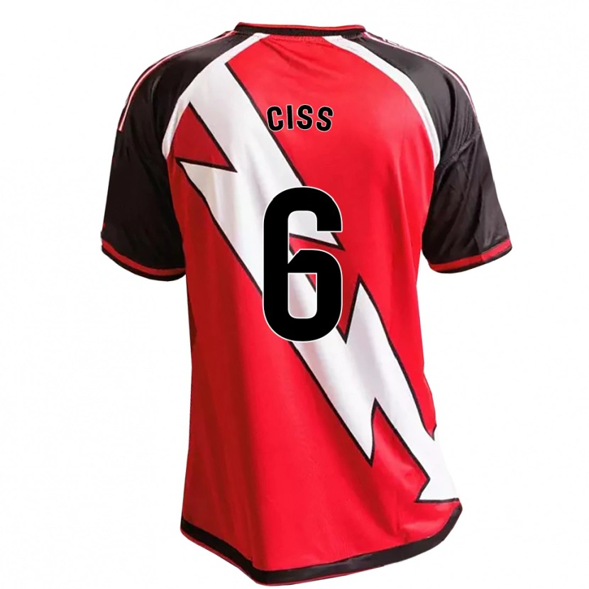 Danxen Herren Pathé Ciss #6 Rot Schwarz Weiß Auswärtstrikot Trikot 2026/27 T-Shirt Schweiz