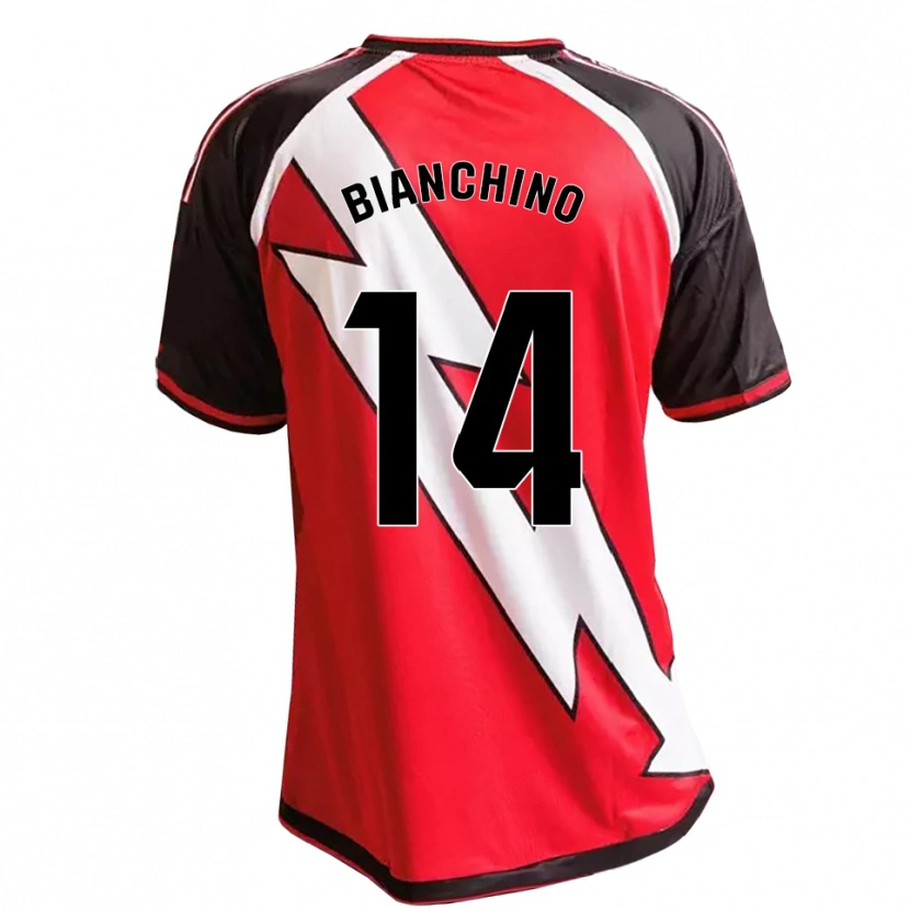 Danxen Herren Nicolò Bianchino #14 Rot Schwarz Weiß Auswärtstrikot Trikot 2026/27 T-Shirt Schweiz