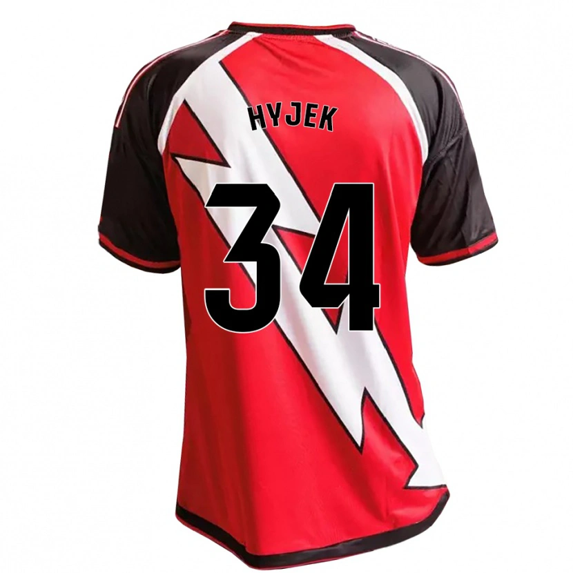 Danxen Herren David Hyjek #34 Rot Schwarz Weiß Auswärtstrikot Trikot 2026/27 T-Shirt Schweiz
