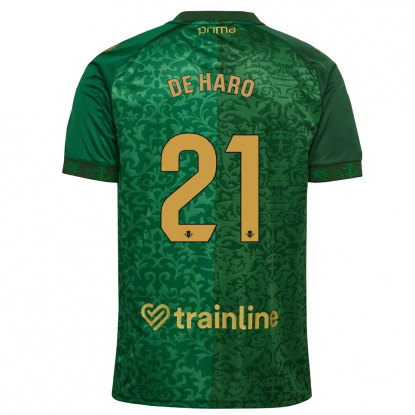 Danxen Herren Alberto De Haro #21 Waldgrün Dunkelgoldrute Auswärtstrikot Trikot 2026/27 T-Shirt Schweiz