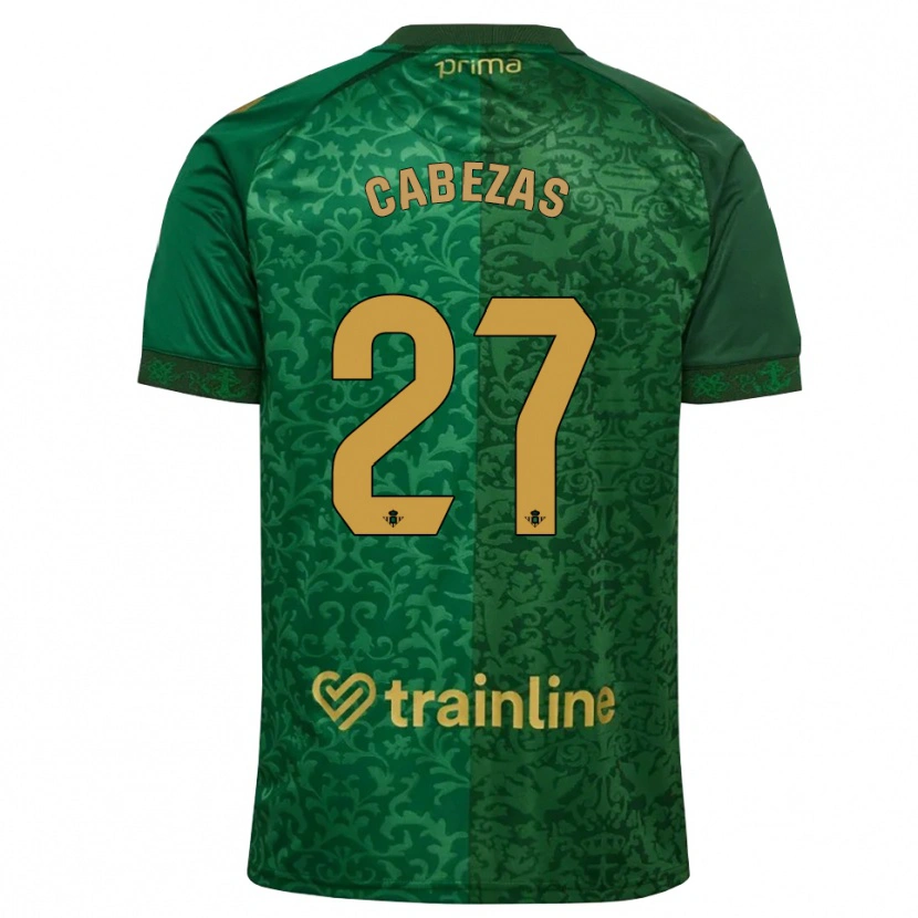 Danxen Herren Ángela Cabezas #27 Waldgrün Dunkelgoldrute Auswärtstrikot Trikot 2026/27 T-Shirt Schweiz